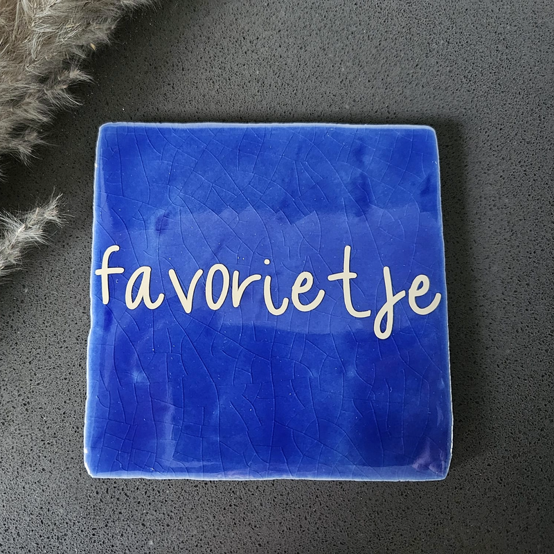 Tegeltje blauw favorietje